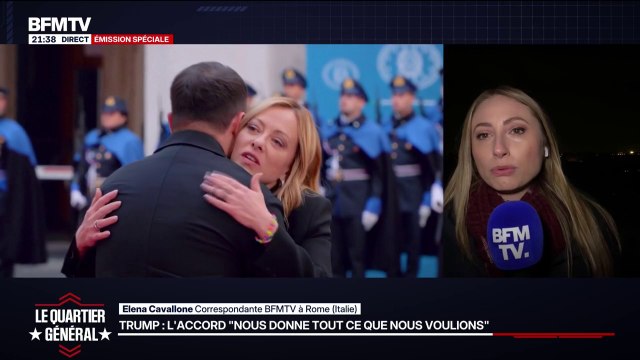 Futur accord sur le Groenland: Giorgia Meloni salue la suspension des droits de douane américains