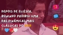 A ATITUDE DE ELIÉSER QUE FEZ BONINHO PROIBIR UMA DAS DINÂMICAS MAIS CLÁSSICAS DO BBB