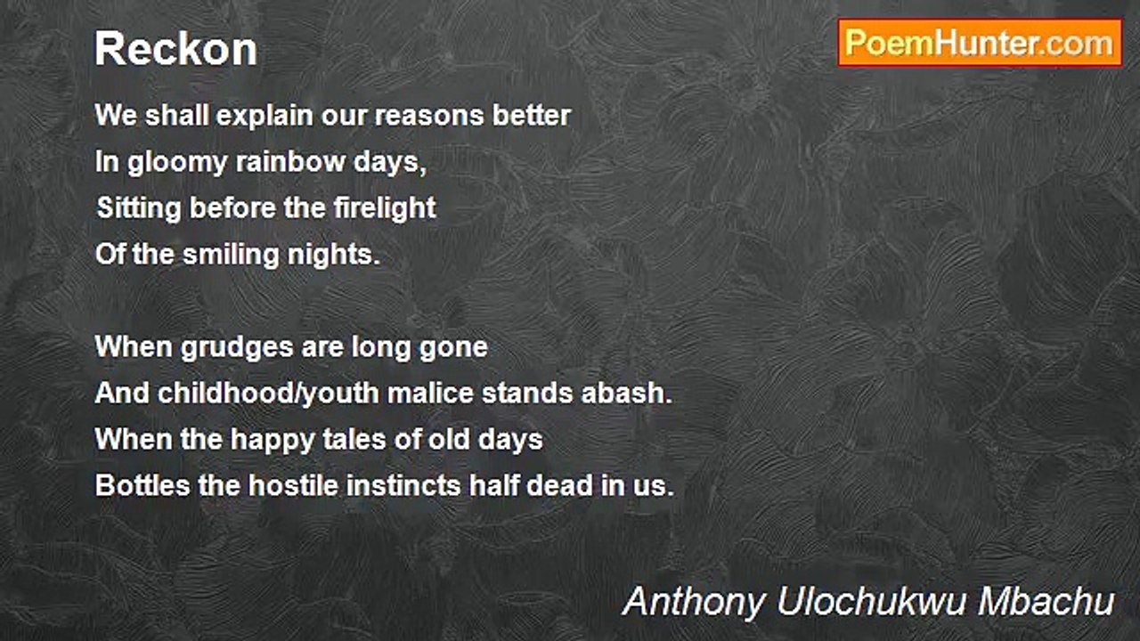 Anthony Ulochukwu Mbachu - Reckon