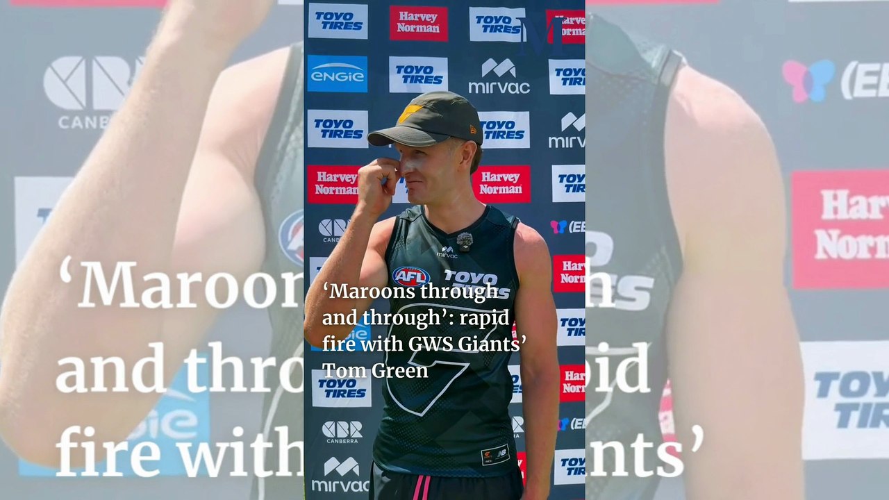 Tom Green answers rapid fire questions after the GSW Giants training session