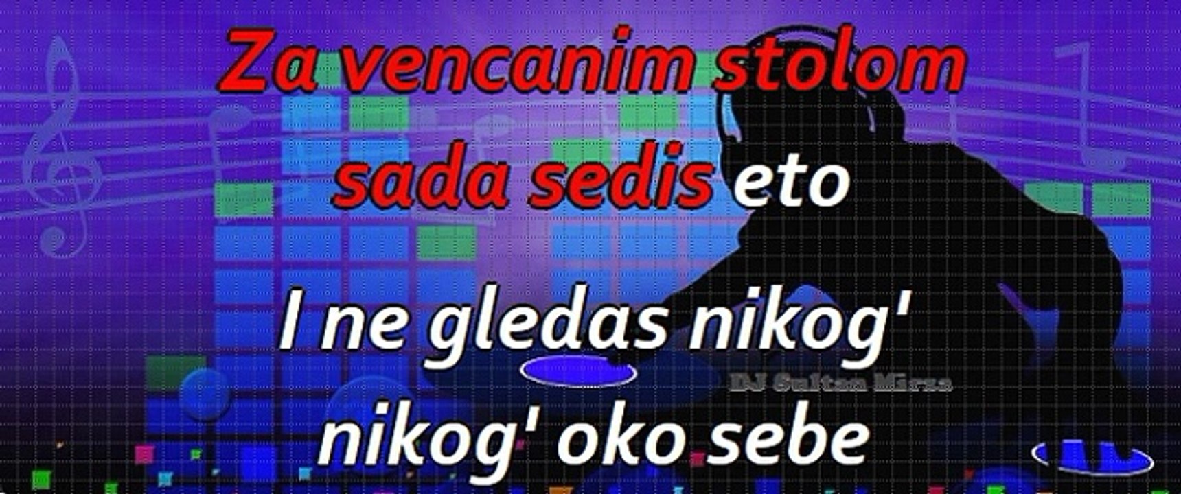 Za vjenčanim stolom - Muharem Serbezovski (uživo karaoke)