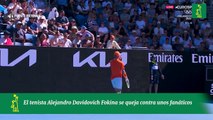 El tenista Alejandro Davidovich Fokina se queja contra unos fanáticos