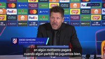 Rueda de prensa del Cholo Simeone tras el Galatasaray 1-1 Atlético de Madrid