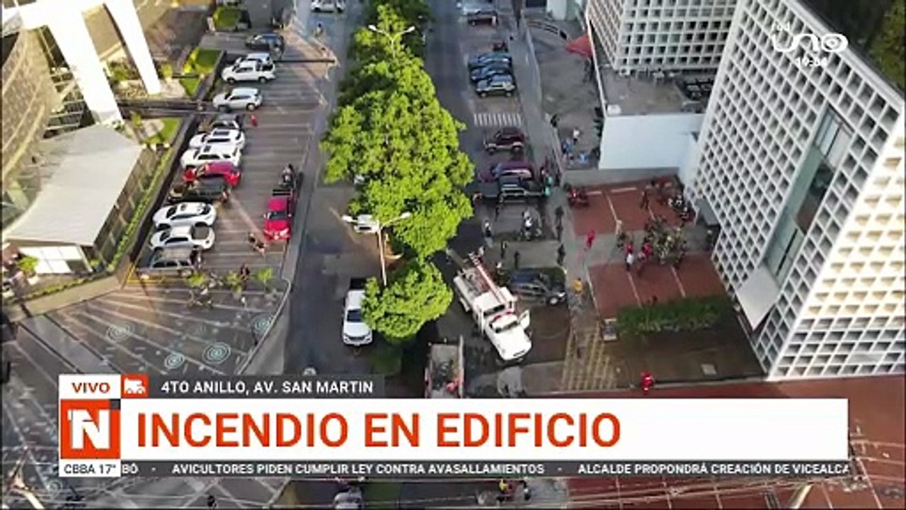 INCENDIO EN EDIFICIO DE SANTA CRUZ