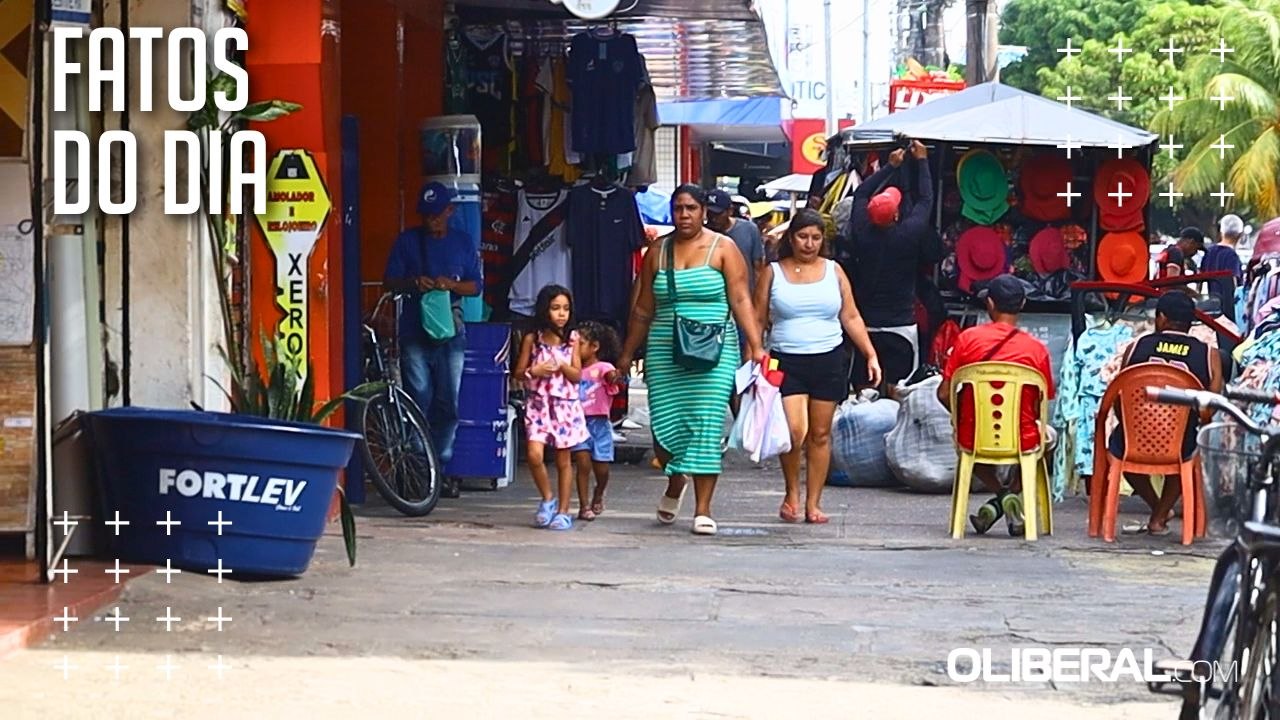 Barracas, manequins e carros tomam conta das calçadas e colocam pedestres em perigo em Belém
