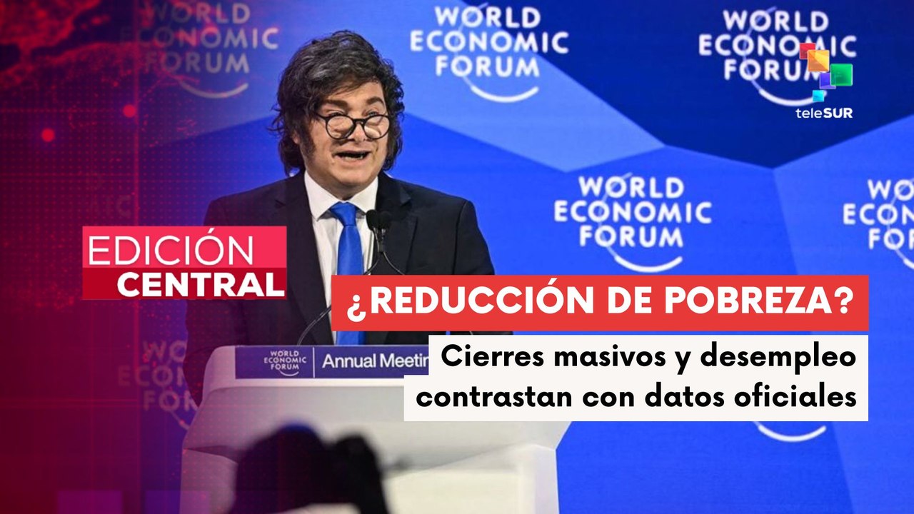 Pdte. Milei anunció en Davos "reducción de pobreza"