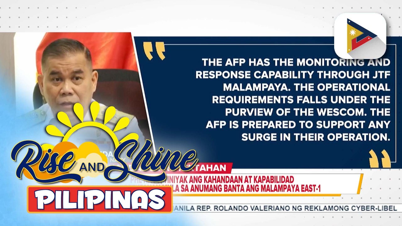 Philippine Navy, tiniyak ang kahandaan at kapabilidad na protektahan mula sa anumang banta ang Malampaya East-1 | ulat ni Patrick de Jesus