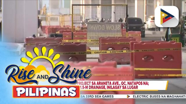 Flood control project sa Araneta Ave., QC, natapos na; dalawang 1.5-M drainage, inilagay sa lugar | ulat ni Bernard Ferrer