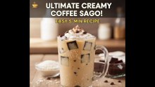 Creamy Coffee Sago Drink Recipe: An Easy & Refreshing Dessert with Coffee Jelly!