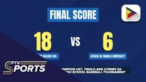 Defending champion UST, tinalo ang Ateneo sa UAAP Season 88 High School Baseball Tournament