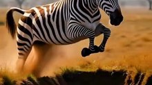 Lion Chasing Zebra | Intense Jungle Survival Moment