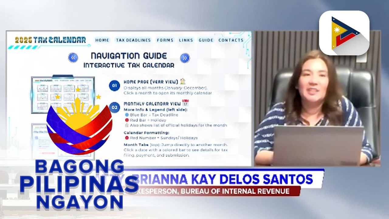 Panayam kay BIR Spokesperson, Atty. Brianna Kay Delos Santos ukol sa paglulunsad ng interactive tax calendar ngayong taon