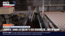 BFM SUR LA ROUTE - Dans le secret de fabrication des bougies, appelées votives, de Notre-Dame à Lourdes