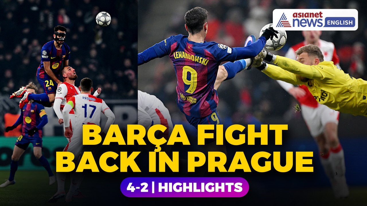 Slavia Prague vs FC Barcelona Highlights: Barça Rally Back in 4–2 Champions League Thriller