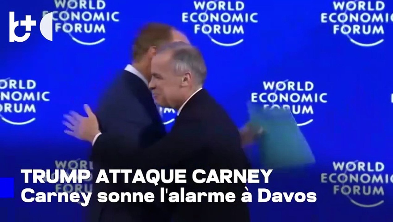Discours du premier ministre canadien à Davos au centre de l'attention, Trump réagit vivement