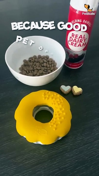 PetBuds Indestructible Doughnut Treat Dispenser — Engaging Play for Happy Dogs