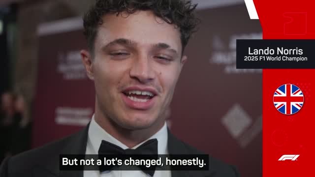 Norris adjusting to life as F1 world champion