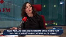 Ayuso acusa al Gobierno de intentar ganar tiempo para 