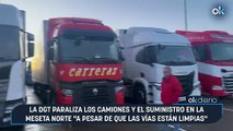 La DGT paraliza los camiones y el suministro en la meseta norte 