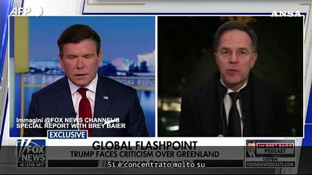 Rutte: Incontro positivo con Trump, ma c'e' molto lavoro da fare sulla Groenlandia