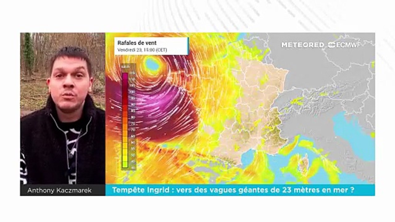 Tempête Ingrid : vers des vagues géantes de 23 mètres en mer ?