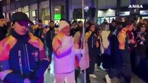 Milano Cortina, acceso in Prato della Valle a Padova il braciere olimpico di tappa