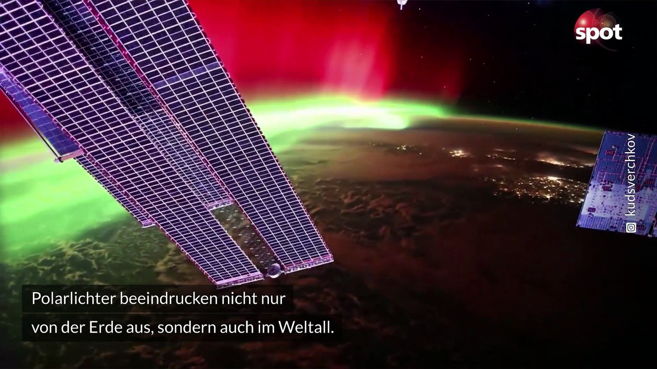 Naturspektakel aus dem all: kosmonaut filmt polarlichter
