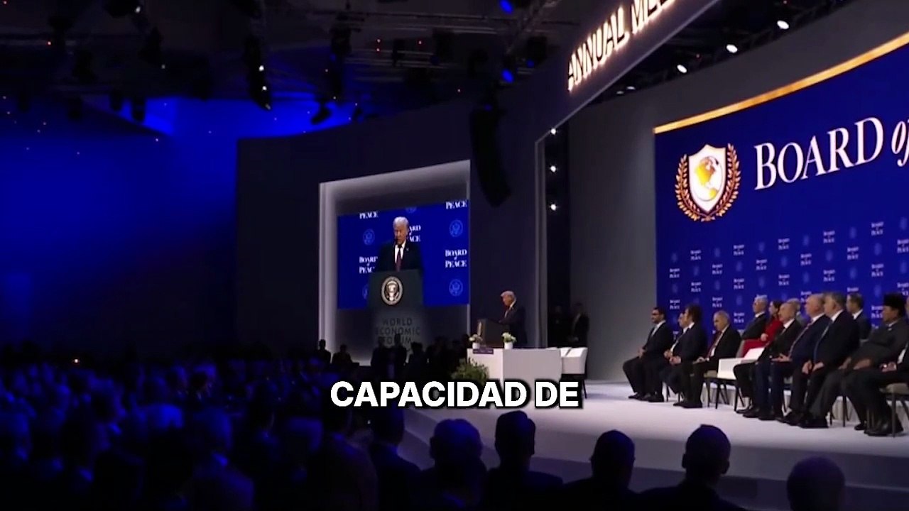 Trump anuncia en Davos que EEUU mantendrá conversaciones con Irán