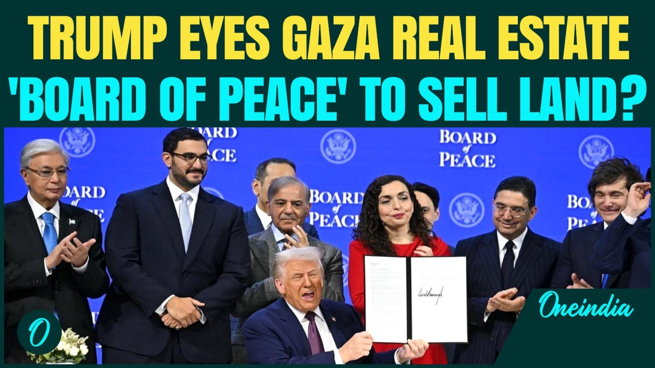 Trump HINTS at Selling Gaza’s Land, Says ‘I’m a Real Estate Guy’ | WARNS Palestinians & Hamas
