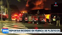 Se registra incendio al interior de fábrica de plásticos de la alcaldía Xochimilco