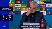 Beating Real Madrid is 'impossible, but also not impossible' - Mourinho