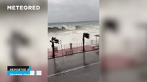 Storm Borrasca Harry leaves waves over 10 meters high in Sicily, Italy