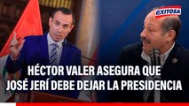 Héctor Valer asegura que José Jerí debe dejar la Presidencia y renunciar a Somos Perú