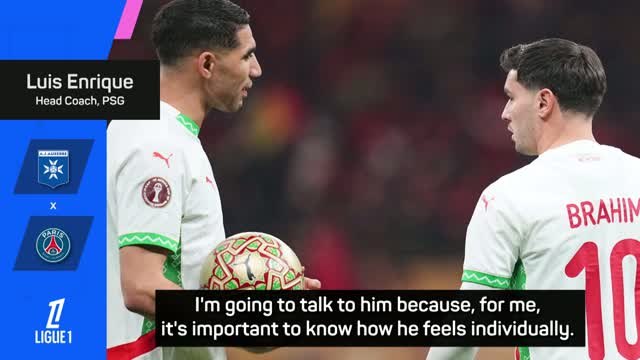 Enrique yet to discuss Hakimi's PSG return following AFCON heartbreak