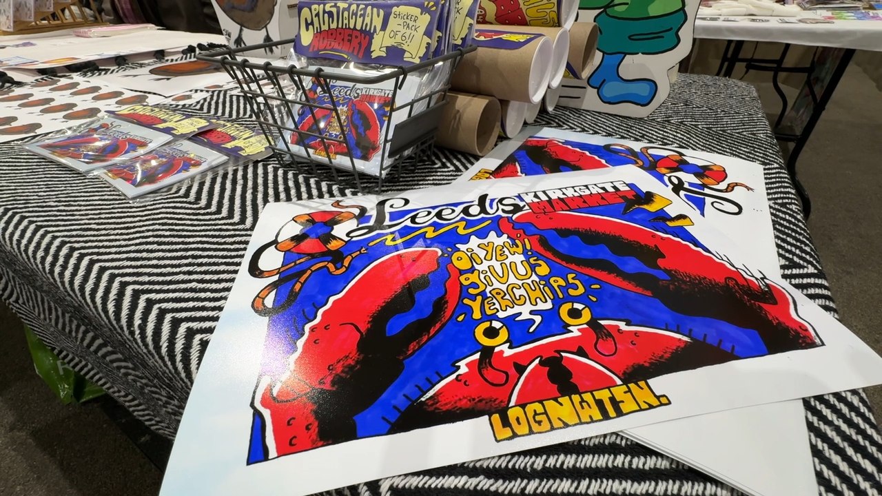 Leeds Kirkgate Market inspires Leeds Arts University students at Art Market