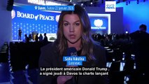 À Davos, Trump signe la charte pour la création de son 