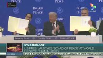 U.S. president launches “Board of Peace” at the World Economic Forum in Davos
