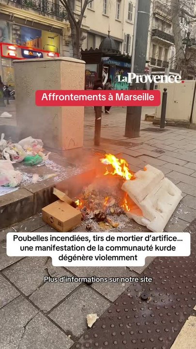Une manifestation kurde dégénère en scène d'émeute dans le centre-ville de Marseille