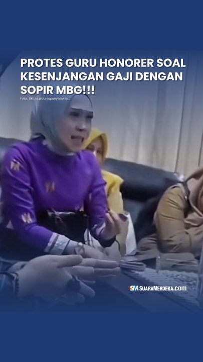 Viral Protes Guru Honorer soal Kesenjangan Gaji dengan Sopir MBG, Picu Perbincangan Publik