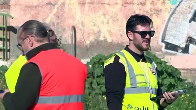 Heridas leves seis personas al chocar un tren contra una grúa cerca de Cartagena