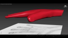 Flame: 3DS MAX Practice Polygon Hand Model Video #24 (01-22-2026)