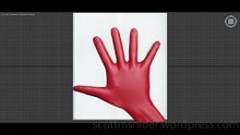 Flame: 3DS MAX Practice Polygon Hand Model Video #28 (01-22-2026)