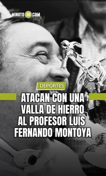 Atacan con una valla de hierro al profesor Luis Fernando Montoya