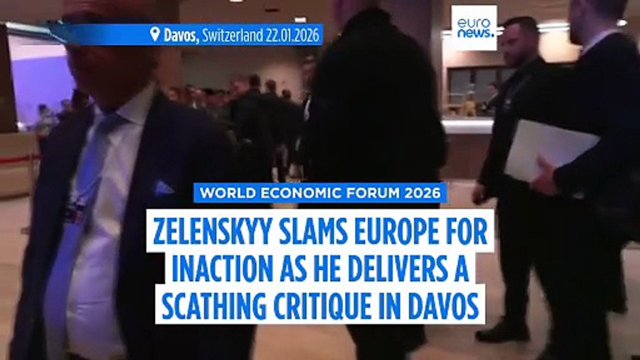 Zelenskyy says Europe 'looks lost' and living in 'Groundhog Day' in scathing Davos address