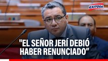 Juan José Santiváñez sobre José Jerí: 