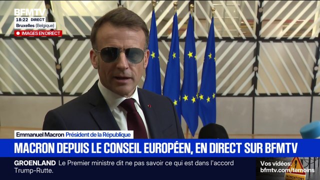 Marquer l'unité des Européens en soutien du Danemark : Emmanuel Macron est à Bruxelles pour un Conseil européen