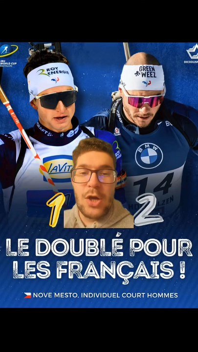 Les Français sont en feu à l'approche des jeux olympiques avec la première place d'Éric Perrot suivi d'Émilien Jacquelin qui réalisent un superbe 20/20 sur l'indivuelle de Nove Mesto ! Tommaso Giacomel s'est loupé sur le dernier tir.