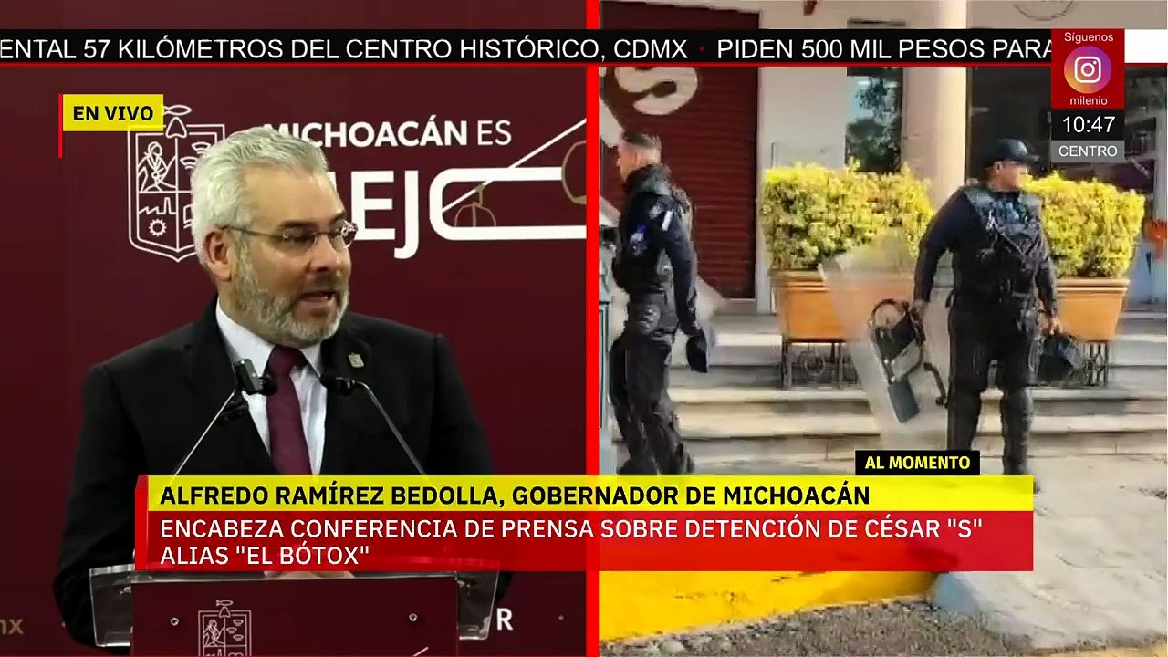Gobierno de Michoacán da detalles de la captura de 'El Bótox'