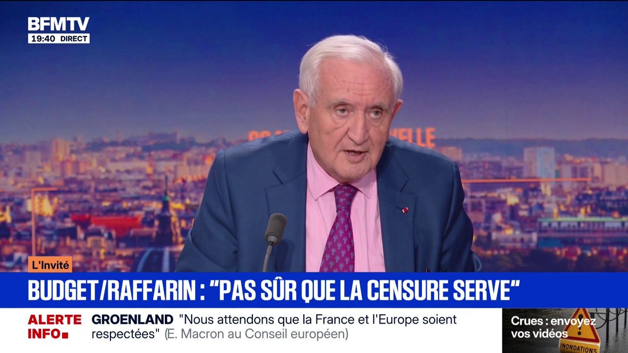 Budget 2026: pour Jean-Pierre Raffarin, ancien Premier ministre, “mettre les législatives avant les municipales, ce serait polluer les municipales”