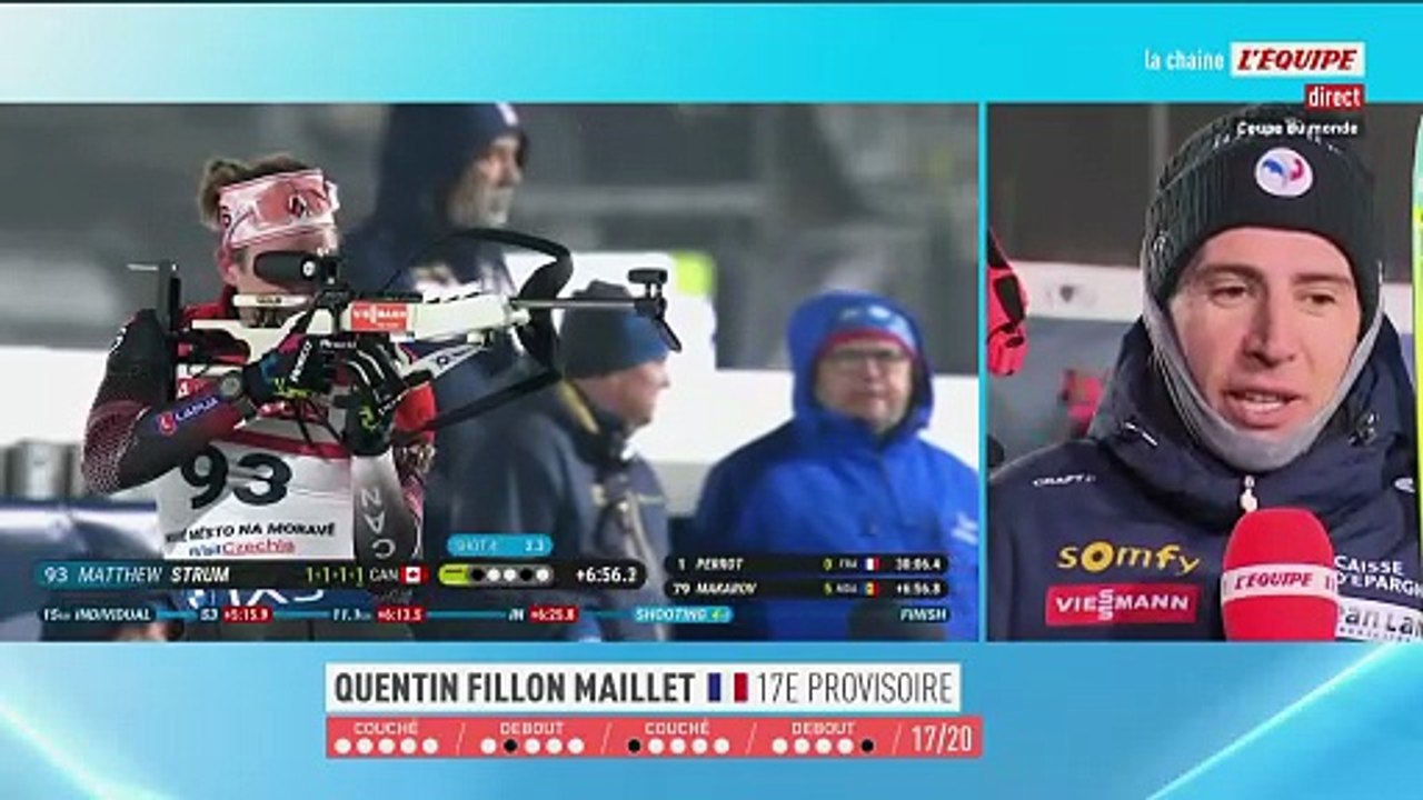 Erreur de manipulation pour Fillon Maillet - Biathlon - Coupe du monde